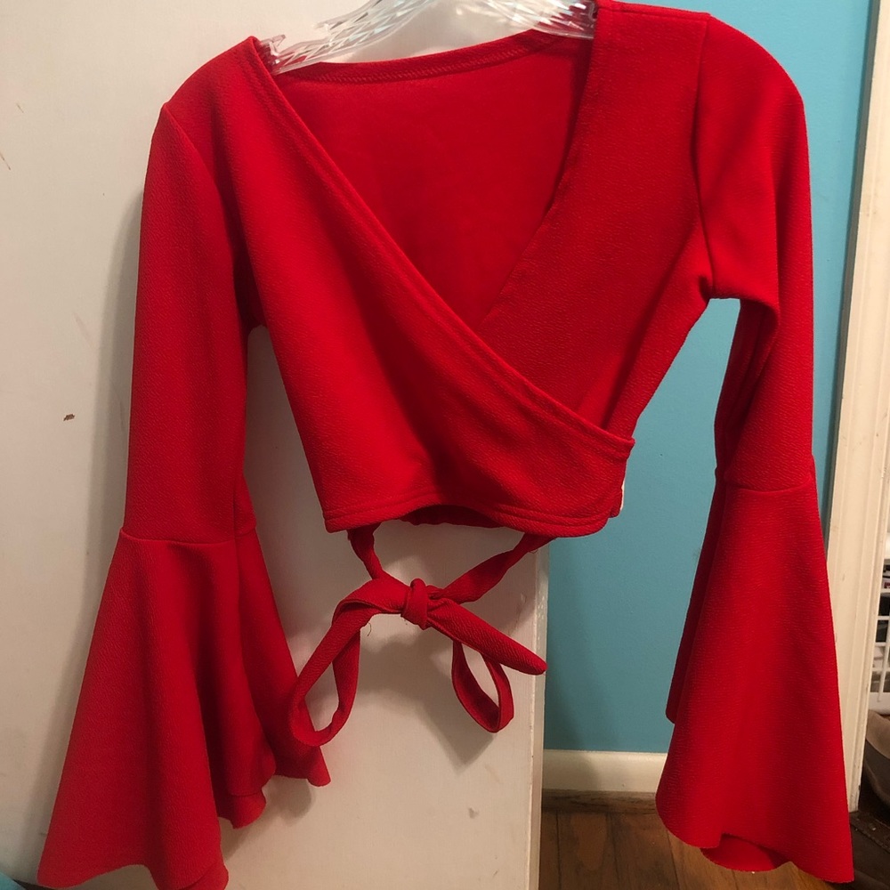 Long sleeve crop